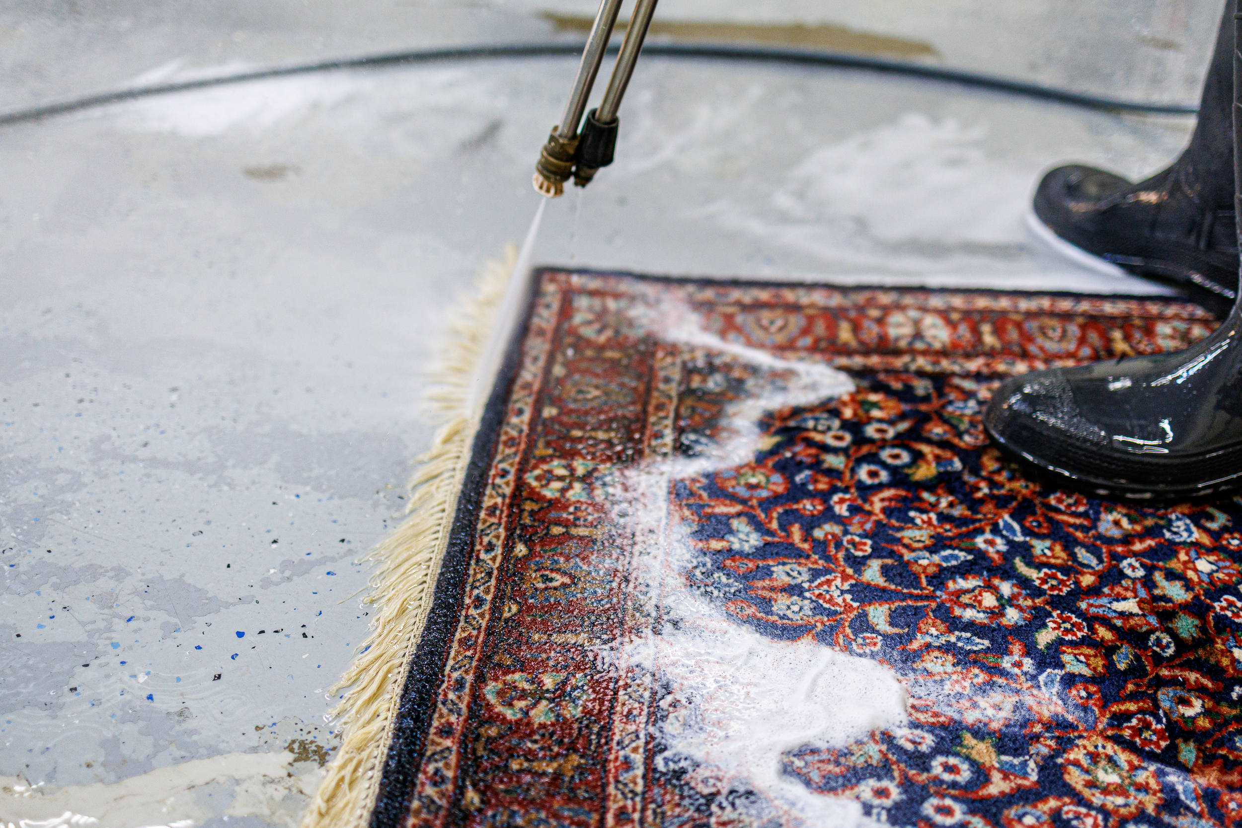 Rug cleaning facility