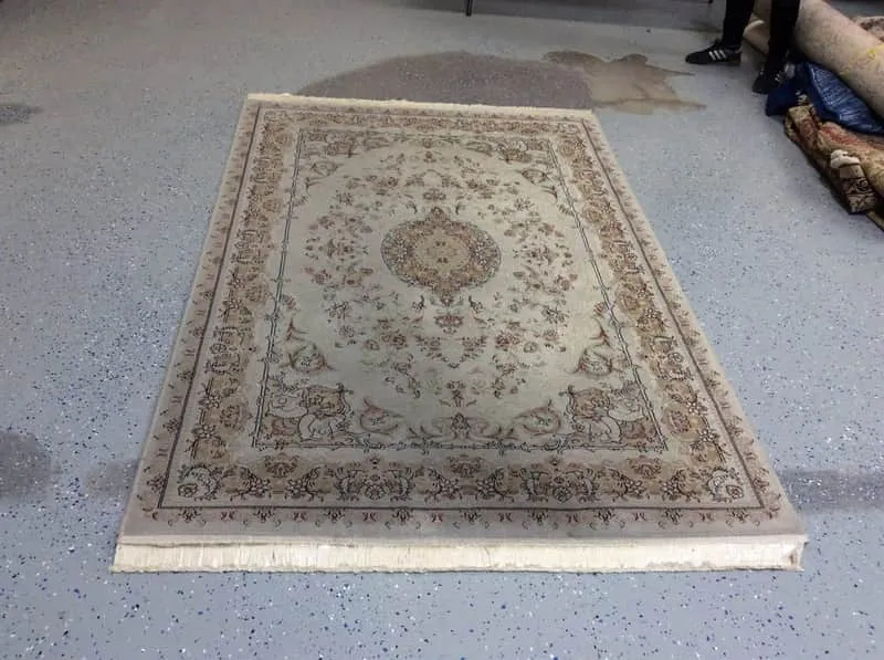 Persian rug before cleaning