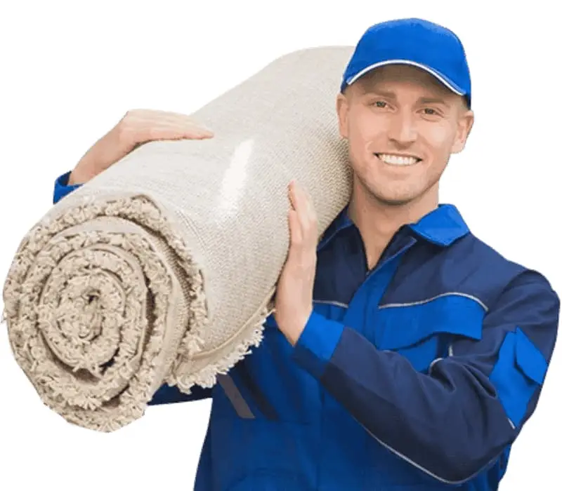 Premier Carpet Service pickup and delivery truck serving Chicago and nearby towns