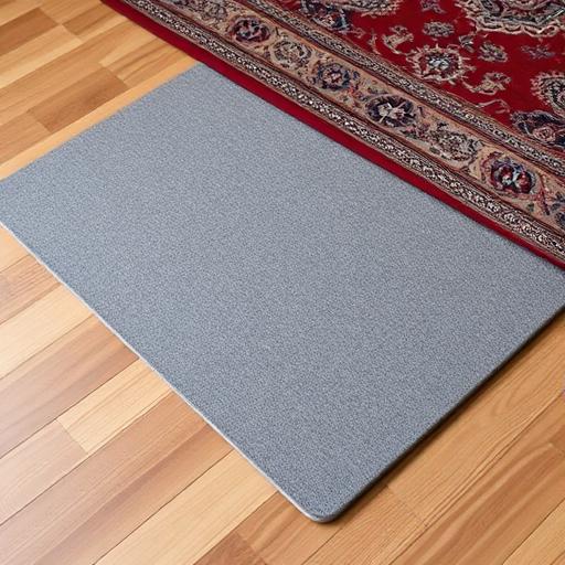 Felt rug pad closeup showing dense cushioning